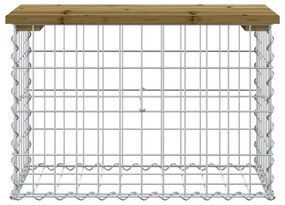 vidaXL Παγκάκι Κήπου Συρματοκιβώτιο 63x31,5x42 εκ. Εμποτ. Ξύλο Πεύκου