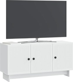 vidaXL Ντουλάπι TV Λευκό 99 x 34,5 x 50 εκ. Επεξεργασμένο Ξύλο