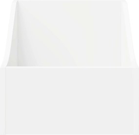 vidaXL Κουτί LP Λευκό 37 x 33 x 32 εκ. Επεξεργασμένο Ξύλο