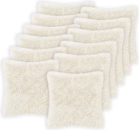vidaXL Κάλυμμα Μαξιλαριού 12 pcs HEERLEN Λευκό 45 x 45 cm PV Φλίς