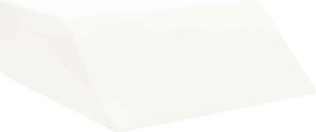 vidaXL Μαξιλάρι Ποδιών Μονόχρωμο Λευκό 63 x 52 x 19,5 εκ