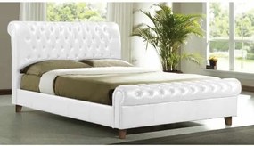 HARMONY Κρεβάτι Διπλό για Στρώμα 160x200cm, PU Άσπρο   1τμχ