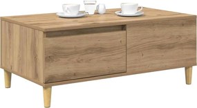 vidaXL Τραπεζάκι σαλονιού Artisan Oak 90 x 50 x 35 cm