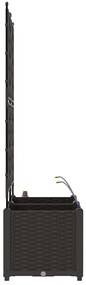 vidaXL Ζαρντινιέρες κήπου Καφέ 80 x 40 x 142 cm Ατσάλι