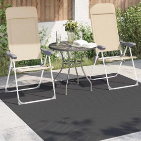 vidaXL Χαλιά χώρου τετράγωνο PALMERAS Ανθρακί 200 x 200 cm Πολυεστέρας