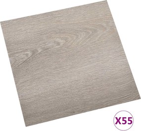 vidaXL Πλάκες Δαπέδου 5,11 τ.μ. 55 pcs PVC ξύλο