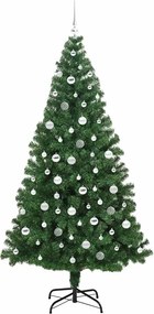 vidaXL Τεχνητό Χριστουγεννιάτικο Δέντρο με 300 LED Πράσινο 210 cm