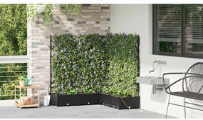 vidaXL Ζαρντινιέρες κήπου Μαύρο 120 x 120 x 126 cm Ατσάλι
