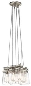 Κρεμαστό Φωτιστικό Οροφής 6xE27 Brinley Elstead Lighting-KL-BRINLEY6-NI-Νίκελ Ματ KL-BRINLEY6-NI