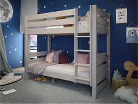 EVEREST Κουκέτα ΜΑΣΙΦ για στρώματα 200×90 Γκρι (ΧΩΡΙΣ ΣΚΕΠΗ)