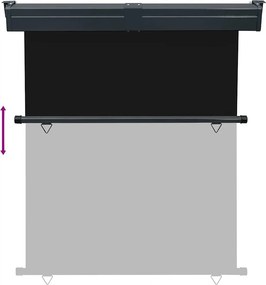 vidaXL Σκίαστρο Βεράντας Πλαϊνό Μαύρο 145 x 250 εκ.