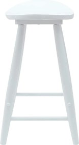 vidaXL Καρέκλες φαγητού 2 pcs Λευκό 46 x 37 x 63 εκ