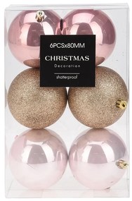 Χριστουγεννιάτικες Μπάλες (Σετ 6τμχ) K-M Pretty AVS100830