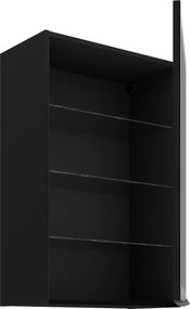 Κρεμαστή βιτρίνα Universal 60 GS 90 1F-Μαύρο