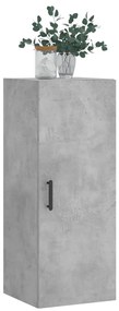 vidaXL Ντουλάπι Τοίχου Γκρι Σκυροδέματος 34,5 x 34 x 90 εκ.