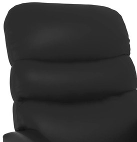 vidaXL Πολυθρόνα Μασάζ Μαύρη από Συνθετικό Δέρμα