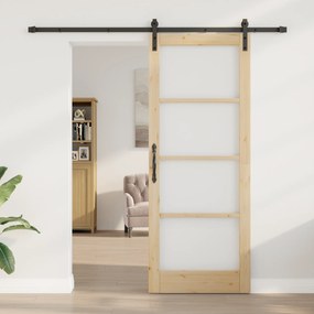vidaXL Συρόμενη Πόρτα με Σετ Εξαρτημάτων 'ORKDAL'83x211 cm