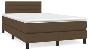 ΚΡΕΒΑΤΙ BOXSPRING ΜΕ ΣΤΡΩΜΑ ΣΚΟΥΡΟ ΚΑΦΕ 120X190 ΕΚ ΥΦΑΣΜΑΤΙΝΟ 3269733