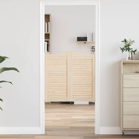 vidaXL Πόρτες Swing 2 pcs Φυσικό Μασίφ Ξύλο Πεύκου