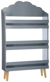 Intrahome Βιβλιοθήκη παιδική Penzia Intrahome γκρι mdf με πόδι σε φυσική απόχρωση 58x18x100εκ | SKU: INTRAPA-200111759