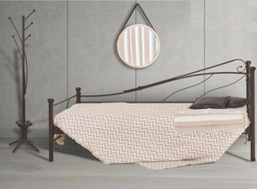 Kαναπές Κρεβάτι N 45 τριθέσιος μεταλλικός 90x190 με επιλογές χρωμάτων