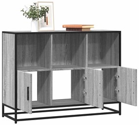 vidaXL Sideboard Γκρι Sonoma 100x35x76 cm Ξύλινο μηχανουργικό ξύλο