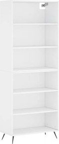 vidaXL Ντουλάπι Λευκό 69,5x32,5x180 εκ. Επεξεργασμένο Ξύλο