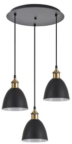 Φωτιστικό Οροφής  SE21-BL-B10-3BL-MS2 ADEPT PENDANT Black Metal Shade Pendant+ - 51W - 100W - 77-8771