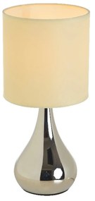 Φωτιστικό Επιτραπέζιο Table & Floor Luminairies KS1178T1CH Beige Metal, Fabric