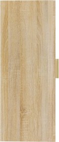 vidaXL Κρεμαστό Ντουλάπι Τοίχου Sonoma Δρυς 69,5x34x90 εκ Επεξ. Ξύλο
