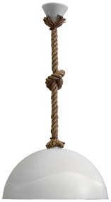 Φωτιστικό Sfera 36 Rope Ut-Wh 31-0942 Heronia Σχοινί,Γυαλί