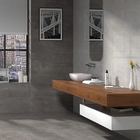 Karag Louvre Gris Decor Wave 25x70 - Πλακάκι μπάνιου