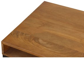 CASSETTO COFFEE TABLE 1ΣΥΡΤΑΡΙ ΦΥΣΙΚΟ ΜΑΥΡΟ 100x60xH40cm - 04-0960