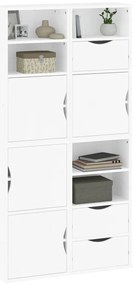 vidaXL Πλαϊνά ντουλάπια 4 τεμ. ODDA 40x24x79 εκ. από Μασίφ Ξύλο Πεύκου