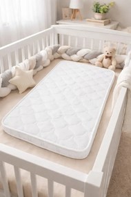 Stewehome Ορθοπεδικό στρώμα αφρού για βρεφικό κρεβάτι 60x150x15 cm