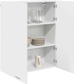vidaXL Κρεμαστό ντουλάπι Λευκό 80 x 31 x 100 εκ. Επεξεργασμένο Ξύλο