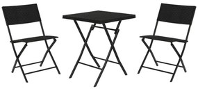 Έπιπλα κήπου Home ESPRIT Μαύρο 58 x 58 x 71,5 cm