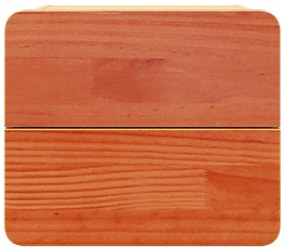 vidaXL Κομοδίνο Καφέ κεριού 39 x 34 x 33 εκ. Μασίφ ξύλο πεύκου