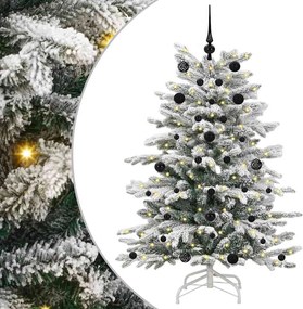 vidaXL Τεχνητό Χριστουγεννιάτικο Δέντρο με Άξονα Λευκό 150 cm