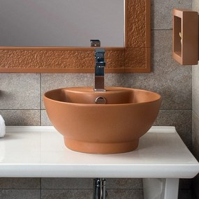 Diamante Ø41 - Επιτραπέζιος νιπτήρας μπανιου - Κεραμιδι