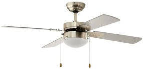 Ανεμιστήρας Οροφής 35041 Με Φως E14 D107cm Satin Nickel Eglo Διάμετρος 107cm