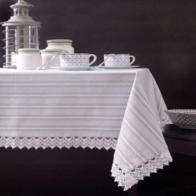 Τραπεζομάντηλο Με Δαντέλα Killy Ρυθμός 140Χ220 100% Cotton