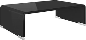 vidaXL Βάση Τηλεόρασης/Οθόνης Μαύρη 40 x 25 x 11 εκ. Γυάλινη