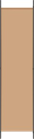 vidaXL 3-Panel Room Divider Μπεζ 150 x 200 cm Ύφασμα