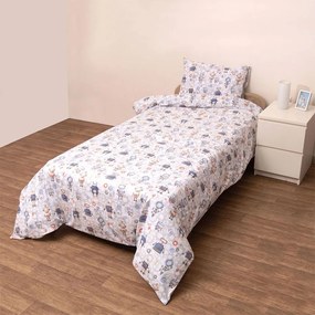 Πάπλωμα Παιδικό Ρομπότ (Σετ 2τμχ) Multi Viopros Single 160x240cm 100% Cotton
