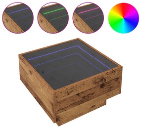 vidaXL Τραπεζάκι σαλονιού Παλαιό ξύλο 50 x 50 x 30 εκ