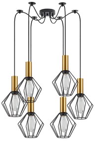 Φωτιστικό Οροφής Πολύφωτο Homelighting 77-8618 Gold