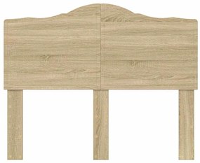 vidaXL Κεφαλάρι με κεφαλάρι Δρύς Sonoma 120 cm Επεξεργασμένο ξύλο