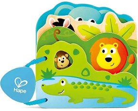 Early Explorer Ξύλινο Βιβλιαράκι Baby's Wild Animal Hape