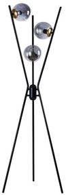Φωτιστικό Δαπέδου 534LUN5353 50x155cm 3xE27 40W Black-Fume Opviq